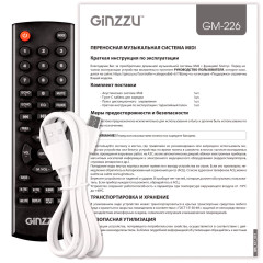 Акустика портативная GINZZU GM-226 