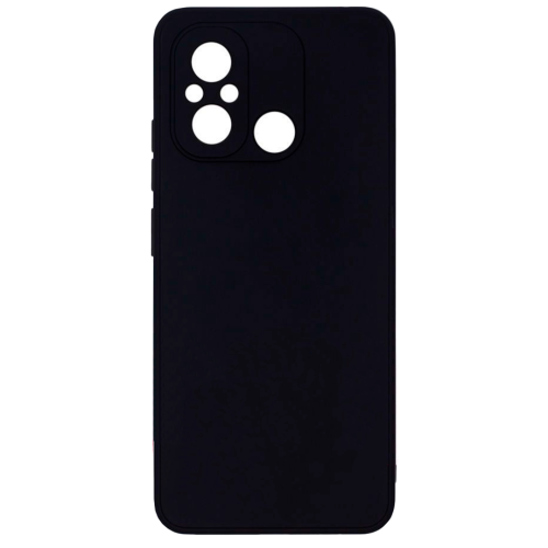 Бампер Xiaomi Redmi 12C 4G/11A/Poco C55 ZIBELINO Soft Matte черный с микрофиброй