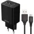СЗУ Pero TC02 2.1A  + кабель microUSB черный (*7)
