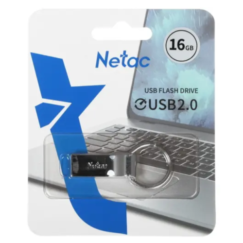 Карта USB2.0 16 GB NETAC U275 NT03U275N-016G-20SL серебристый