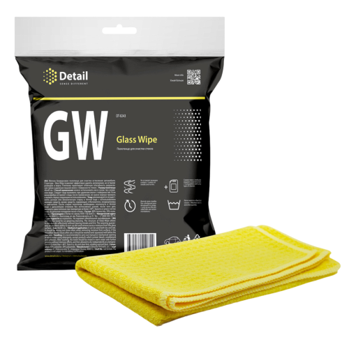 Салфетка для очистки стекла DETAIL GW (Glass Wipe) 40*40 см DT-0243