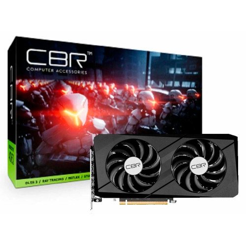 Видеокарта CBR RTX 4060 8 Gb VGA-MSRTX4060-8G-RTL GDDR6 128bit 1830/17000 1xVGA 1xHDMI 3xDP