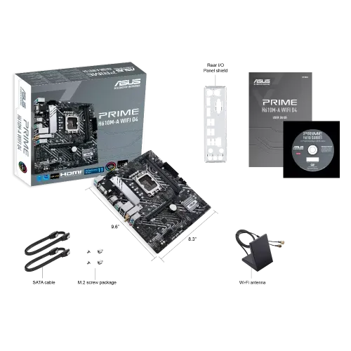 М/П SOC-1700 Asus PRIME H610M-A WIFI D4 2xDDR4 mATX AC`97 8ch(7.1) GbLAN+VG