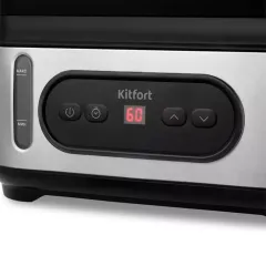 Пароварка Kitfort КТ-4082, 9 л., серебро/черный