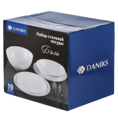 Набор столовый Daniks, Бэль, стеклокерамика, 19 пр. (448938)