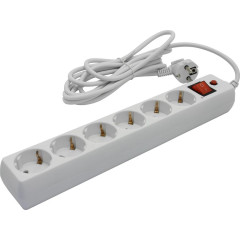 Фильтр сетевой Buro 600SH-16-5-W 5м (6 розеток) белый