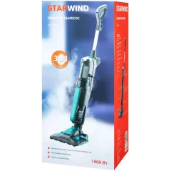 Пылесос вертикальный STARWIND SSV9550 темно-серый/голубой паровой