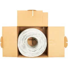 Кабель витая пара UTP Buro 4 пары cat5E solid 0.50мм CCA 305м серый BU-CCA-050