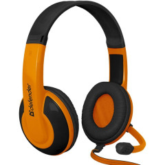 Гарнитура DEFENDER WARHEAD G-120 черный /оранжевый