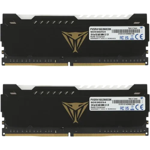 Память DDR4 16384Mb 3600MHz Patriot PVSR416G360C0K Viper Steel RGb RTL