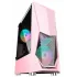 Корпус 1STPLAYER DK-3 ATX LED (DK-3-PK-3G6) розовый