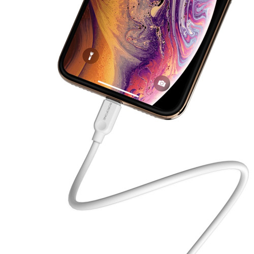 Кабель USB 2.0 A вилка - 8pin 1 м Borofone BX14 (White)