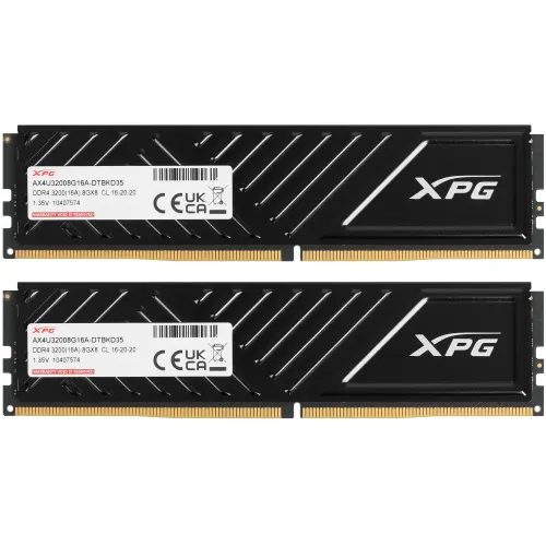 Память DDR4 16384Mb 3200MHz ADATA XPG GAMMIX D35 AX4U32008G16A-DTBKD35