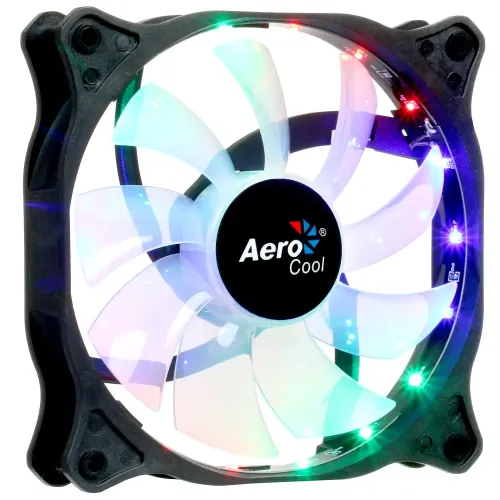 Кулер корпус 120x120x25 AeroCool Cosmo 12 черный FRGB 1000rpm 4-pin Molex