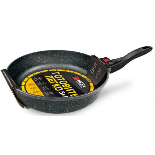 Сковорода НЕВА МЕТАЛЛ GL2028, Готовить легко stone, 28см (съемн/руч)