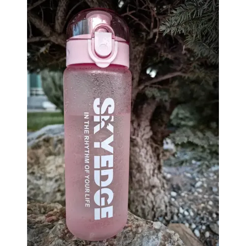 Бутылка для воды спортивная SKYEDGE, розовая, 780 мл.