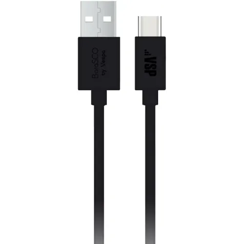 Кабель USB 2.0 A вилка - Type C 3 м Borasco 2А черный