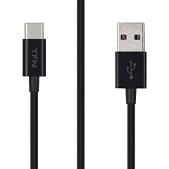 Кабель USB 2.0 A вилка - Type C 1 м TFN-CUSBCUSB1MTPBK черный