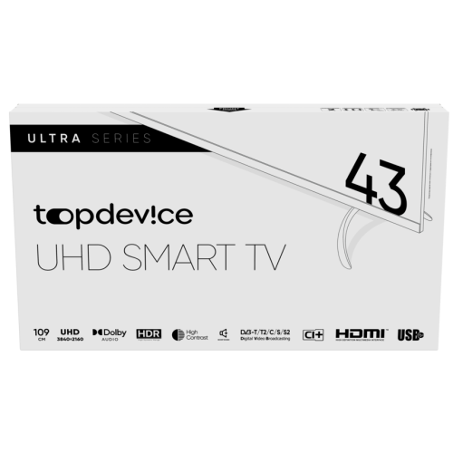 TV LCD 43" TOPDEVICE TDTV43BS06U_BK SMART