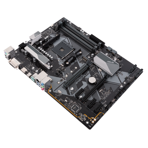 М/П SOC-AM4 Asus PRIME B450-PLUS 4xDDR4 ATX AC`97 8ch(7.1) GbLAN RAID+DVI+HDM