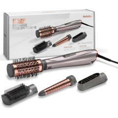 Фен-расческа BABYLISS AS136E серый/розовый