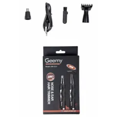 Машинка для стрижки (триммер) Geemy GM-3121 2в1 , черный (549439860)