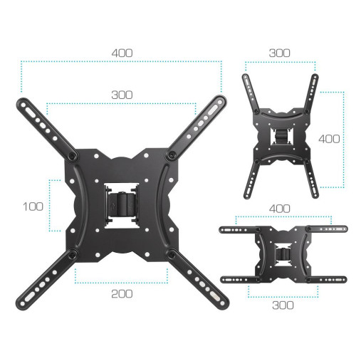 Подставка д/ТВ KROMAX GALACTIC-40 22"-65" черный