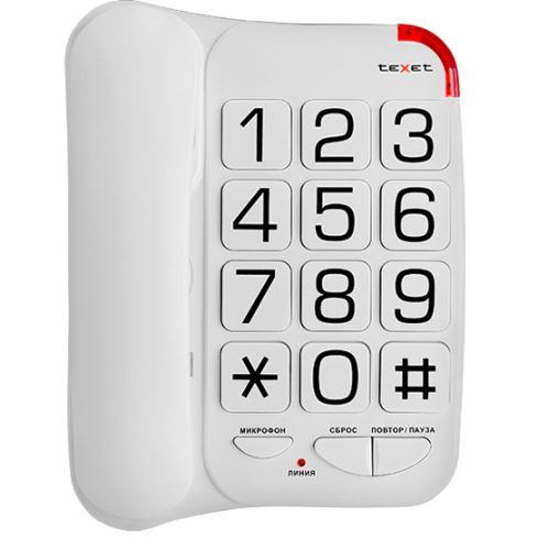 Телефон TEXET TX-201 белый