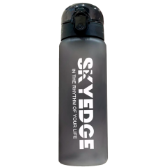 Бутылка для воды спортивная SKYEDGE, черная, 780 мл.