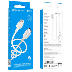 Кабель USB 2.0 Type C - Type C 1 м Borofone BX70 3A белый