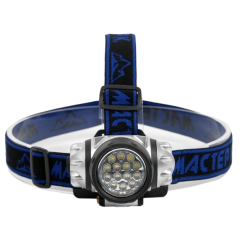 Фонарь МАСТЕР К налобный, 14 LED, 3 ААА (555026)