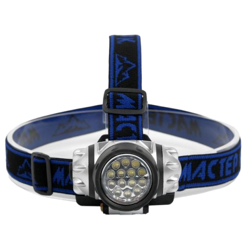 Фонарь МАСТЕР К налобный, 14 LED, 3 ААА (555026)