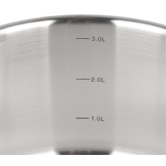 Кастрюля Daniks Верма, нерж., индукция, 3,4 л. (CW-S071-20)(460665)