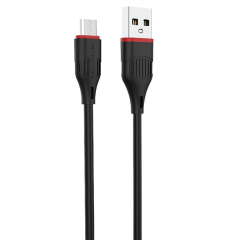 Кабель USB 2.0 A вилка - microUSB 1 м Borofone BX17 (Black)