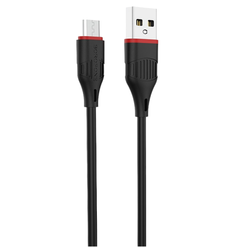 Кабель USB 2.0 A вилка - microUSB 1 м Borofone BX17 (Black)