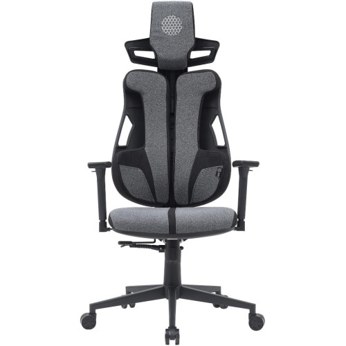 Кресло Cactus CS-CHR-DUO-GYBK серый/черный 