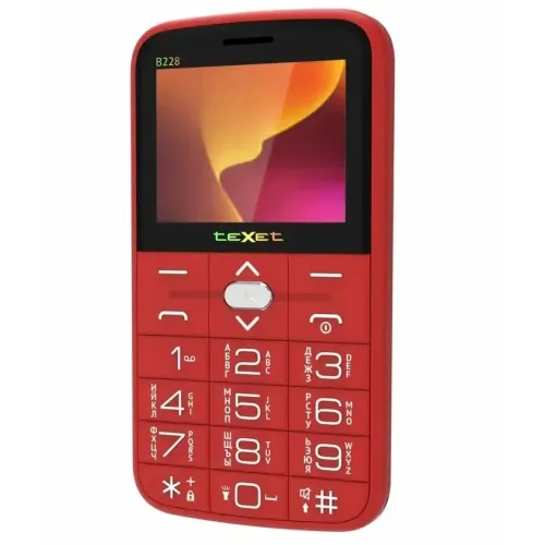 Сотовый телефон TEXET TM-B228 красный