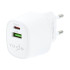 СЗУ Vixion H14 6.0A QC3.0 + USB-C PD 20W двухпортовое белое