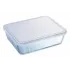 Форма для выпечки стекло Pyrex, Cook Freez, прямоугол., с крышкой, 14х19х4 см, 0,8 л. (241Р000/2021)
