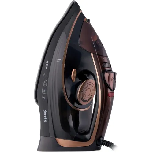 Утюг DOMFY DSC-EI605 черный/ золотистый