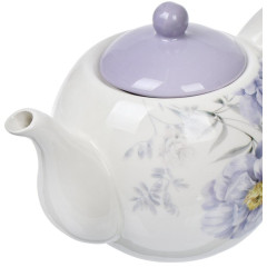 Чайник заварочный, 950 мл, доломит Daniks, Флорина, сиреневый (419438)