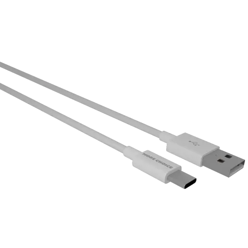 Кабель USB 2.0 A вилка - Type C 1 м More choice K24a (White)