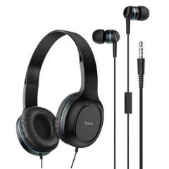 Гарнитура + наушники HOCO W24 синий