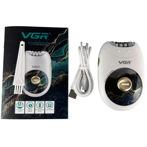 Эпилятор VGR V-706, зеленый