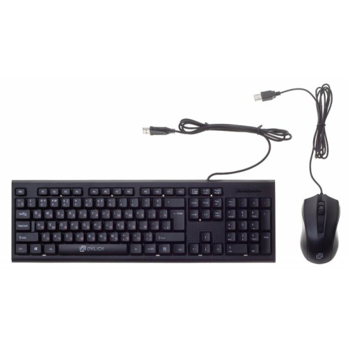 Клавиатура + мышь Oklick 620M клав:черный мышь:черный USB