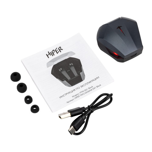 Гарнитура Bluetooth HIPER HTW-DX1 (KATANA DX1) черный