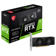Видеокарта RTX 3050 6 Gb MSI PCI-E 4.0 OC NV RTX3050 6Gb 128bit GDDR6 LP