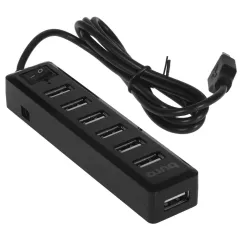 Коммутатор USB 2.0 BURO BU-HUB7-1.0-U2.0 7порт. черный