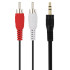 Кабель Jack вилка - 2 RCA 1.5 м Vixion VX-40