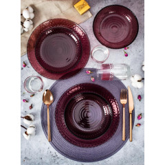 Набор столовый LUMINARC «Идиллия ЛИЛАК» , стекло, 16 пр., со стаканами, лиловый (S1301)